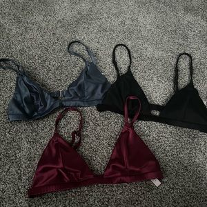 Victoria Secret Satin Bralette Set